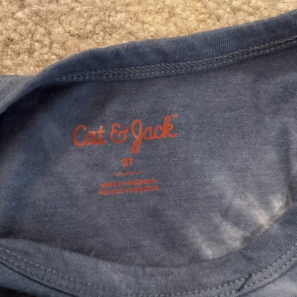 NWT 2T Cat & Jack Boys tank/shorts set, July 4th tie dye - Picture 5 of 6